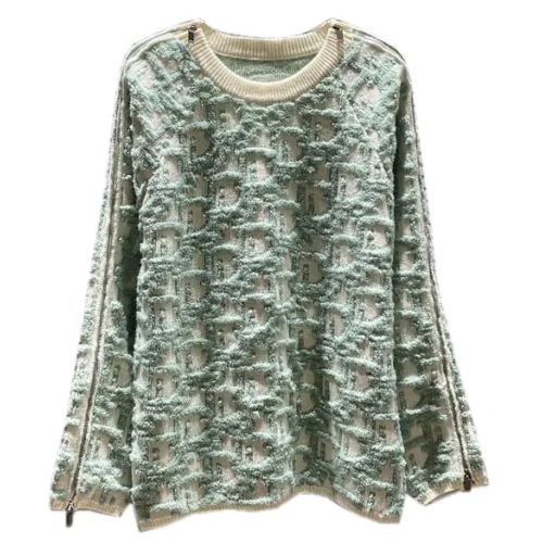 Свитер Christian Dior Volume Print Many Logos "Green"