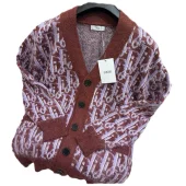 Кардиган Christian Dior Print Many Pink Logos "Red"