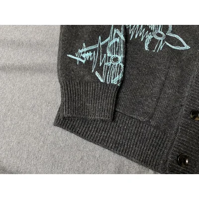 Кардиган Louis Vuitton With An Embroidered Logo "Gray" фото № 5