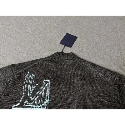 Кардиган Louis Vuitton With An Embroidered Logo "Gray" фото № 4