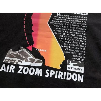 Свитшот Stussy Boot And Inscription Air Zoom Spiridon "Black" фото № 7