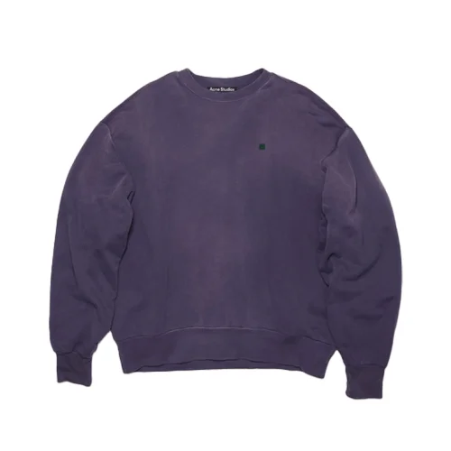 Свитшот Acne Studios Small Logo Square Face "Blue"