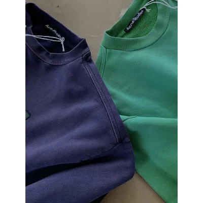Свитшот Acne Studios Small Logo Square Face "Blue" фото № 2