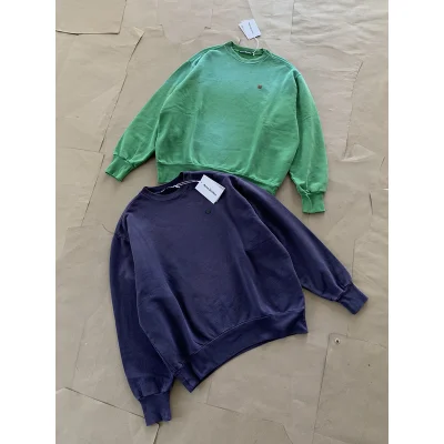 Свитшот Acne Studios Small Logo Square Face "Blue" фото № 3