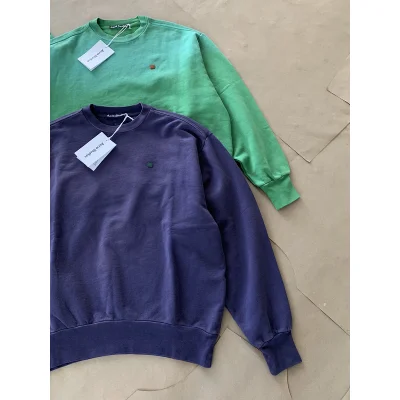 Свитшот Acne Studios Small Logo Square Face "Blue" фото № 4