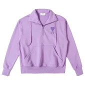 Свитшот Amiri With Collar And Logo ZIP "Lilac"