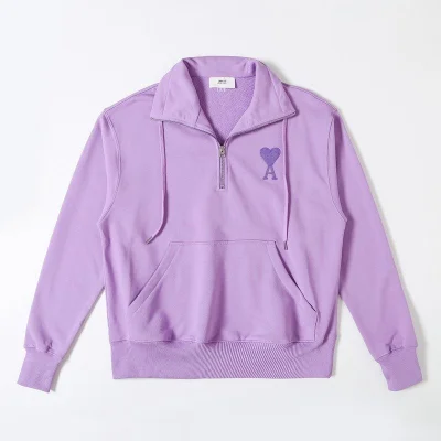 Свитшот Amiri With Collar And Logo ZIP "Lilac" фото № 2