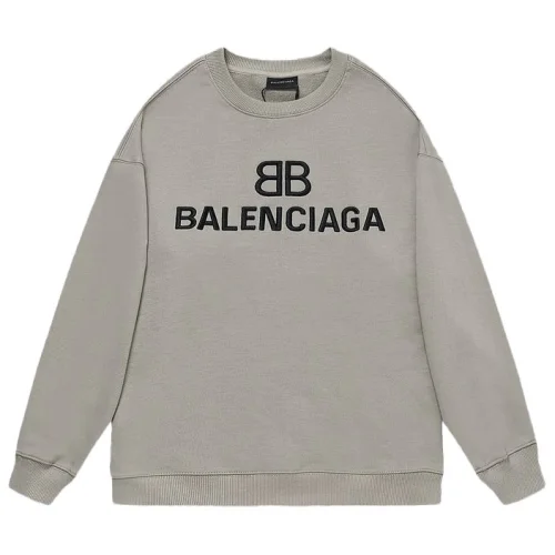 Свитшот Balenciaga With Black Text Logo "Beige/Gray"