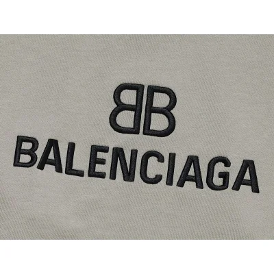 Свитшот Balenciaga With Black Text Logo "Beige/Gray" фото № 8