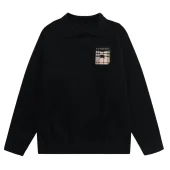 Свитшот Burberry Checked Print On The Stripe Black Horse "Black"