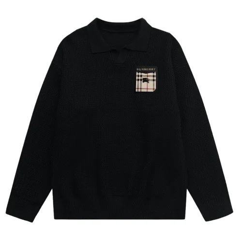 Свитшот Burberry Checked Print On The Stripe Black Horse "Black"