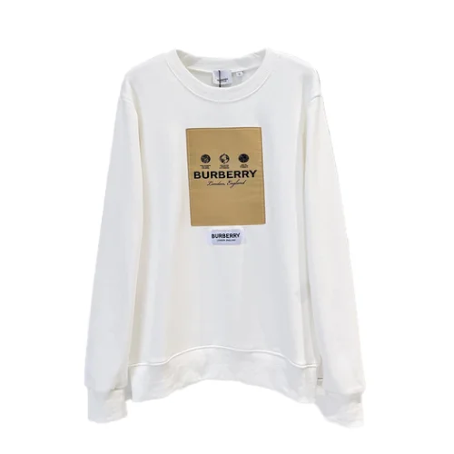 Свитшот Burberry With Logo Patch "White"