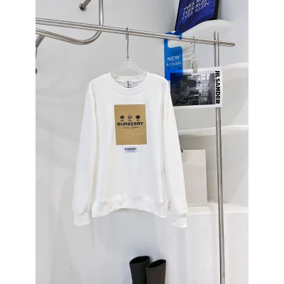 Свитшот Burberry With Logo Patch "White" фото № 2