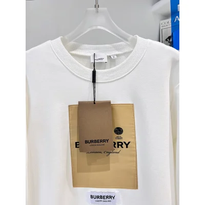 Свитшот Burberry With Logo Patch "White" фото № 4