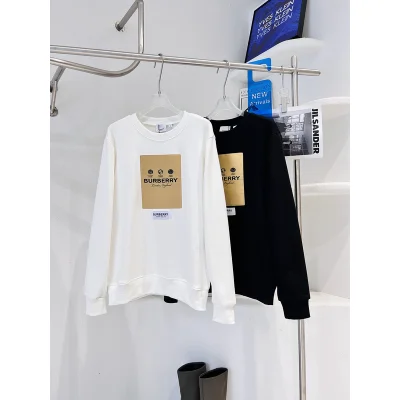 Свитшот Burberry With Logo Patch "White" фото № 5