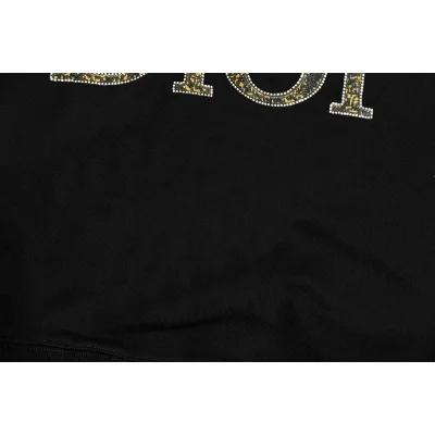 Свитшот Christian Dior With Shiny Logo "Black" фото № 6