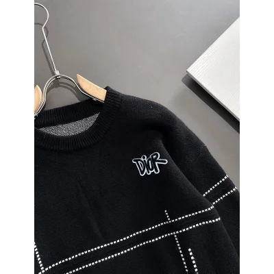 Свитшот Christian Dior Graffiti Logo "Black" фото № 3