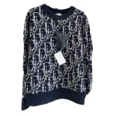 Свитшот Christian Dior Many White Logos "Blue"