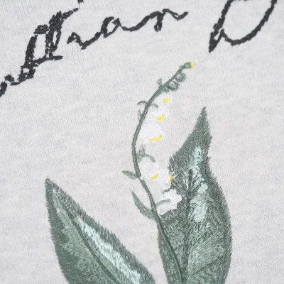 Свитшот Christian Dior Plant "Gray" фото № 5