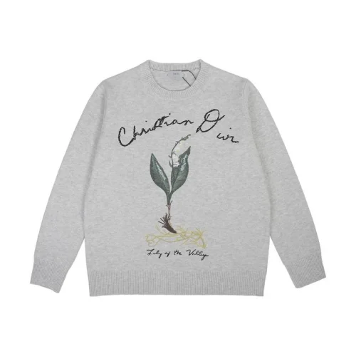 Свитшот Christian Dior Plant "Gray"