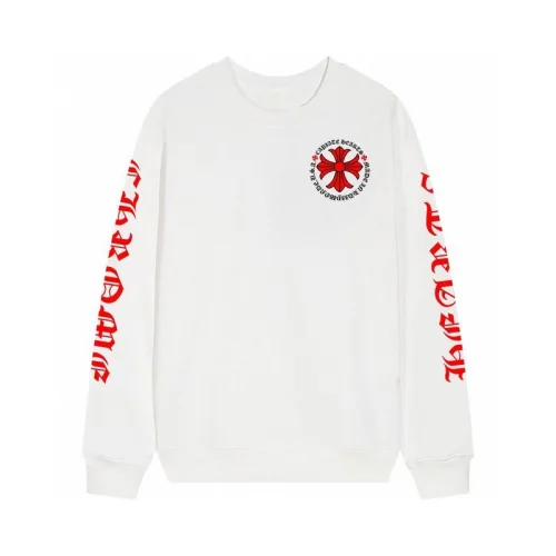 Свитшот Chrome Hearts With Red Logo "White"