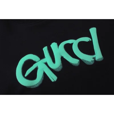 Свитшот GUCCI Couples Retro Graffiti Logo "Black" фото № 3