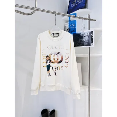 Свитшот Gucci A Boy With A Dog "White" фото № 3