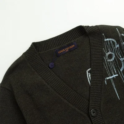 Худи Louis Vuitton Buttons Knitted "Gray" фото № 5