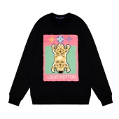 Свитшот Louis Vuitton Two Headed Tiger Art "Black"