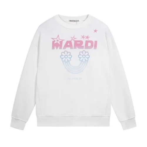 Свитшот Mardi Mersredi Inverted Rainbow "White, Pink"