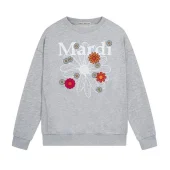 Свитшот Mardi Mercredi One Big Flower And Little Flowers "Dark Gray"