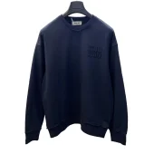 Свитшот Miu Miu Fur Frontside Logo Clear Miu Miu "Black"