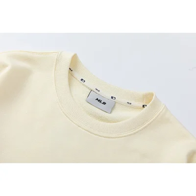 Свитшот MLB Big Crooked Logo Behind "Cream" фото № 6