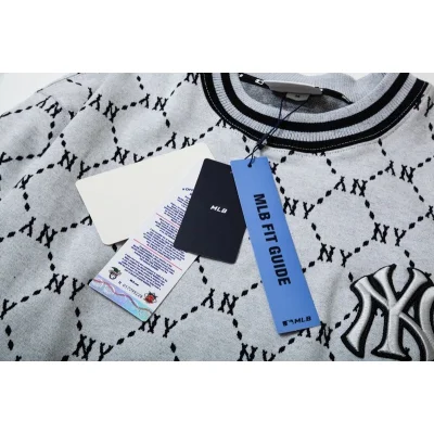 Свитшот MLB Two Stripes Edge Decoration "Gray" фото № 6