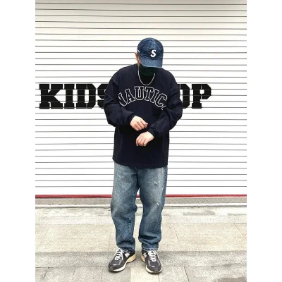 Свитшот Nautica Logo Inscription Front "Black" фото № 4