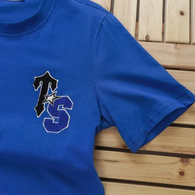 Футболка Trapstar Embroidered Wildcard Style "Blue" фото № 7