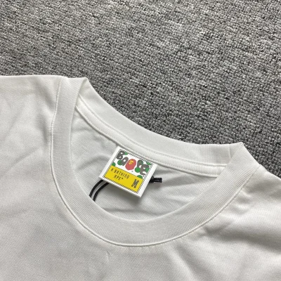 Футболка A Bathing Ape Monkey In Flowers "White" фото № 5