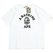 Футболка A Bathing Ape Checkered Monkey "White"