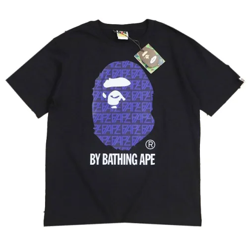 Футболка A Bathing Ape Big Ape Head Whith Text "Black"