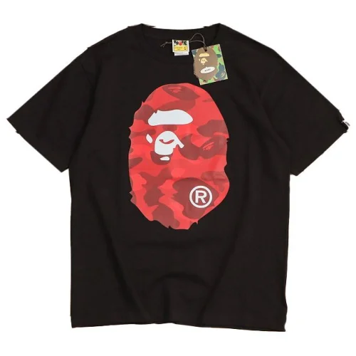 Футболка A Bathing Ape Camouflage Red Monkey Had "Black"