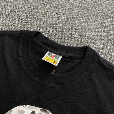 Футболка A Bathing Ape Monkeys Head "Black" фото № 7