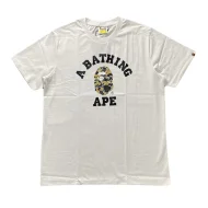 Футболка A Bathing Ape Monkey Coloring "White"
