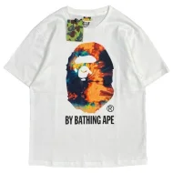 Футболка A Bathing Ape Colorful Brand Print "White"