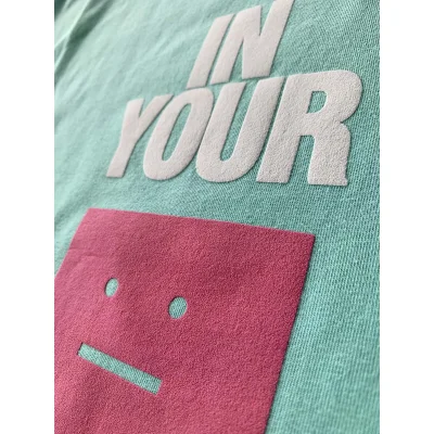 Футболка Acne Studios Square Emoji "Turquoise" фото № 6