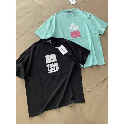 Футболка Acne Studios Square Emoji "Turquoise" фото № 8