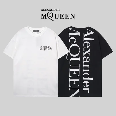 Футболка Alexander Mcqueen With Beautiful Text Logo "White" фото № 3