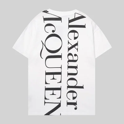 Футболка Alexander Mcqueen With Beautiful Text Logo "White" фото № 2