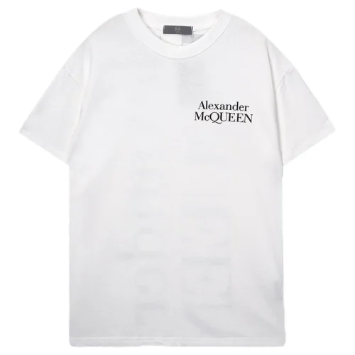 Футболка Alexander Mcqueen With Beautiful Text Logo "White"