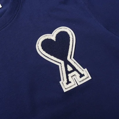 Футболка Amiri Logo With White Border "Blue" фото № 4