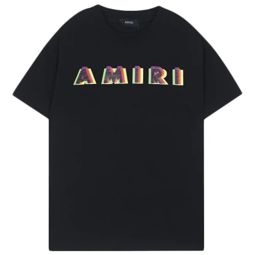 Футболка Amiri Overlapping Logos "Black"